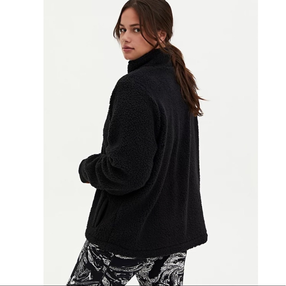 Torrid black Sherpa half-zip active pullover - Picture 2 of 11
